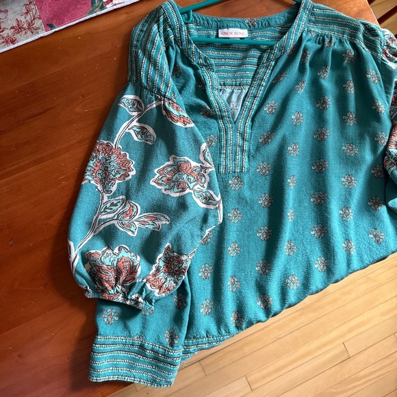 Knox Rose Boho Style Rayon Blouse Size XXL - Picture 3 of 6